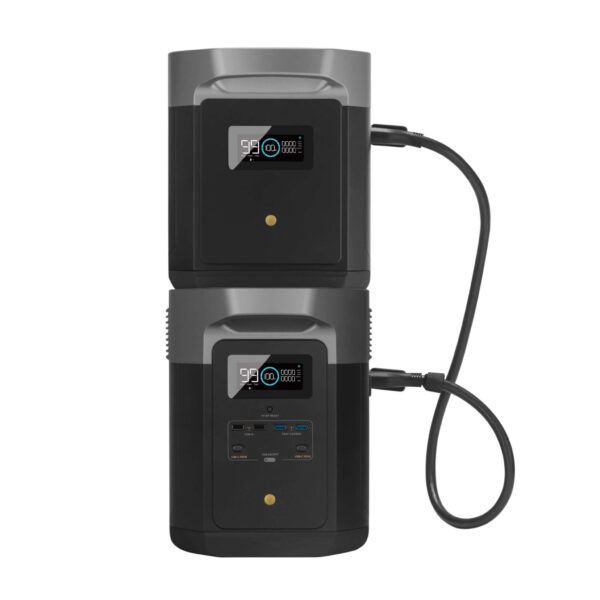 Batterie Delta 2 Max + Batterie Extra, batterie supplémentaire pour Ecoflow Delta 2 Max. batterie pour van, batterie pour fourgon aménagé