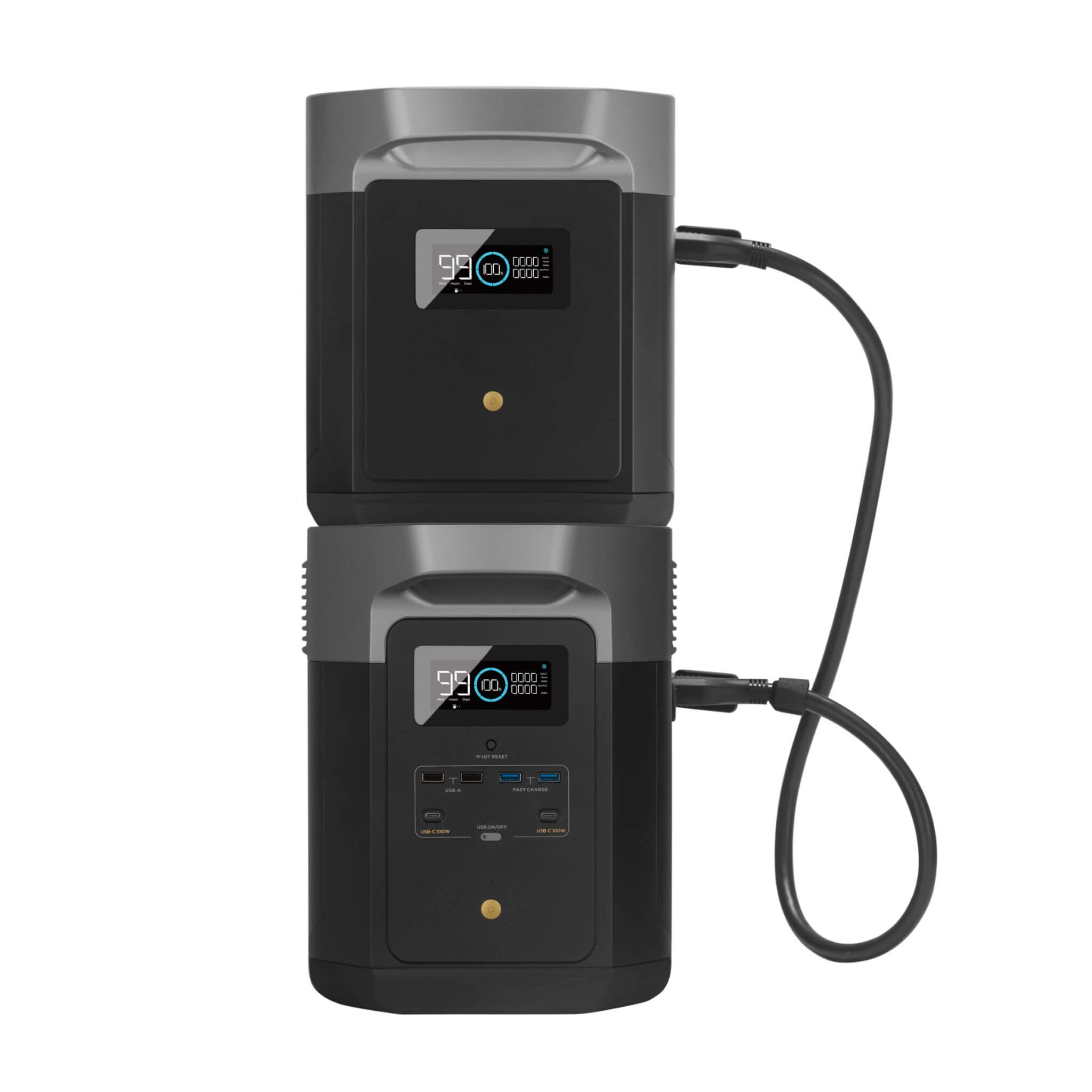 Batterie Supplémentaire Ecoflow Delta 2 Max 3 Batterie Delta 2 Max + Batterie Extra, batterie supplémentaire pour Ecoflow Delta 2 Max. batterie pour van, batterie pour fourgon aménagé