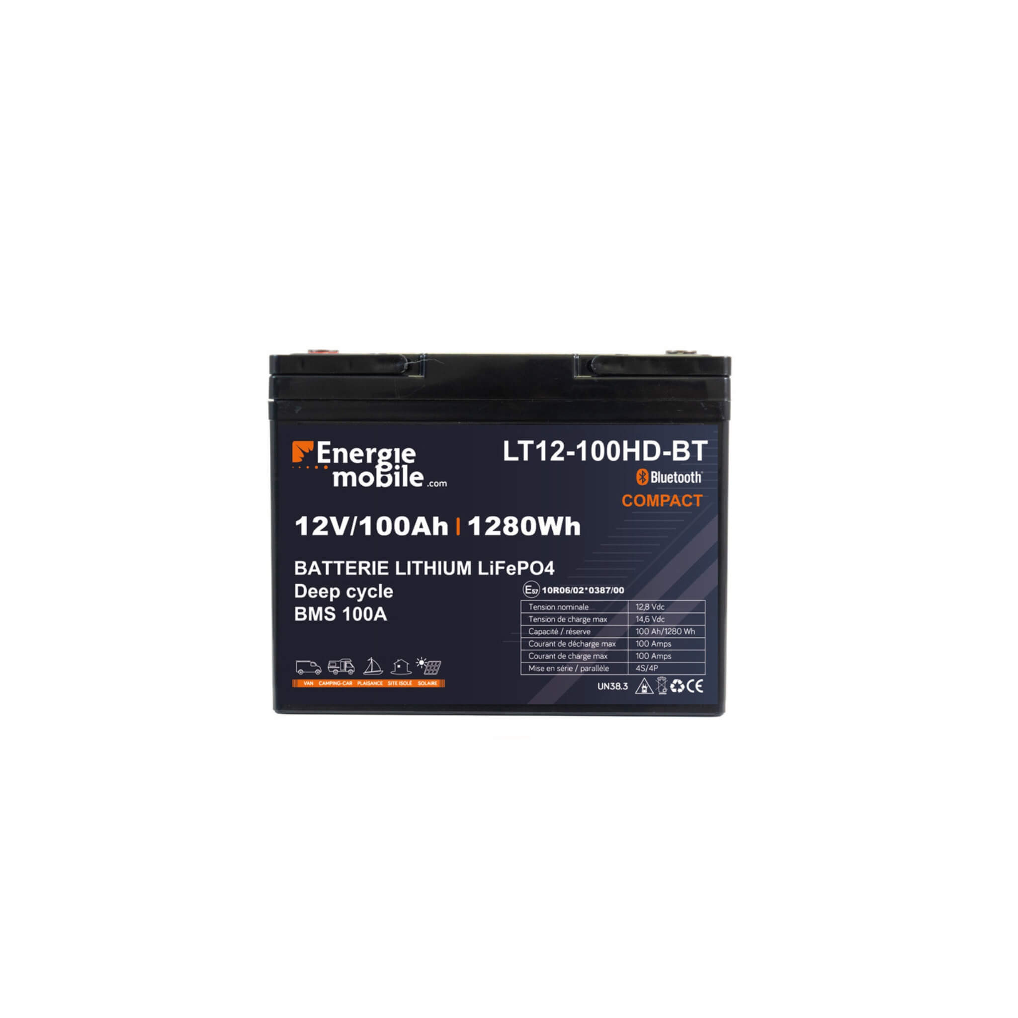 Batterie Lithium 100A Compact Energie Mobile 1 Batterie Lithium 100A Compact Energie Mobile