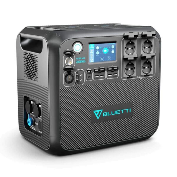 Bluetti AC 200 max, Bluetti, électricité, batterie nomade, prises