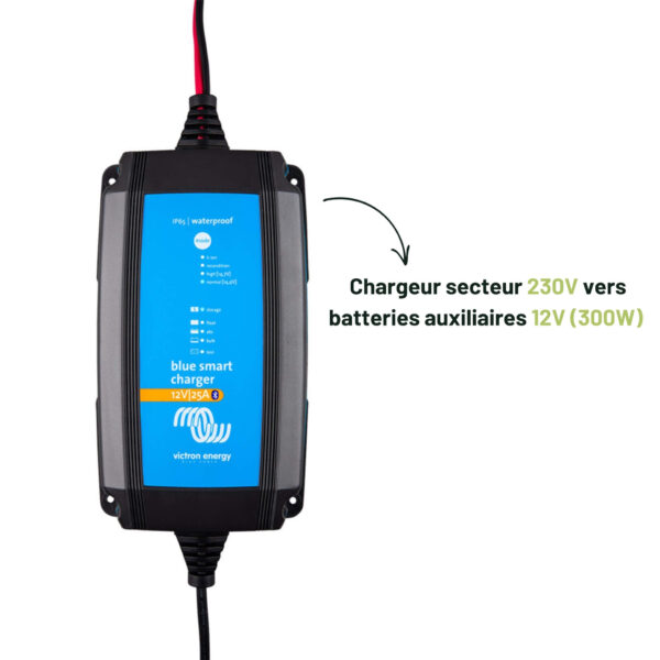 Chargeur secteur 230V vers batteries auxiliaires max 300W