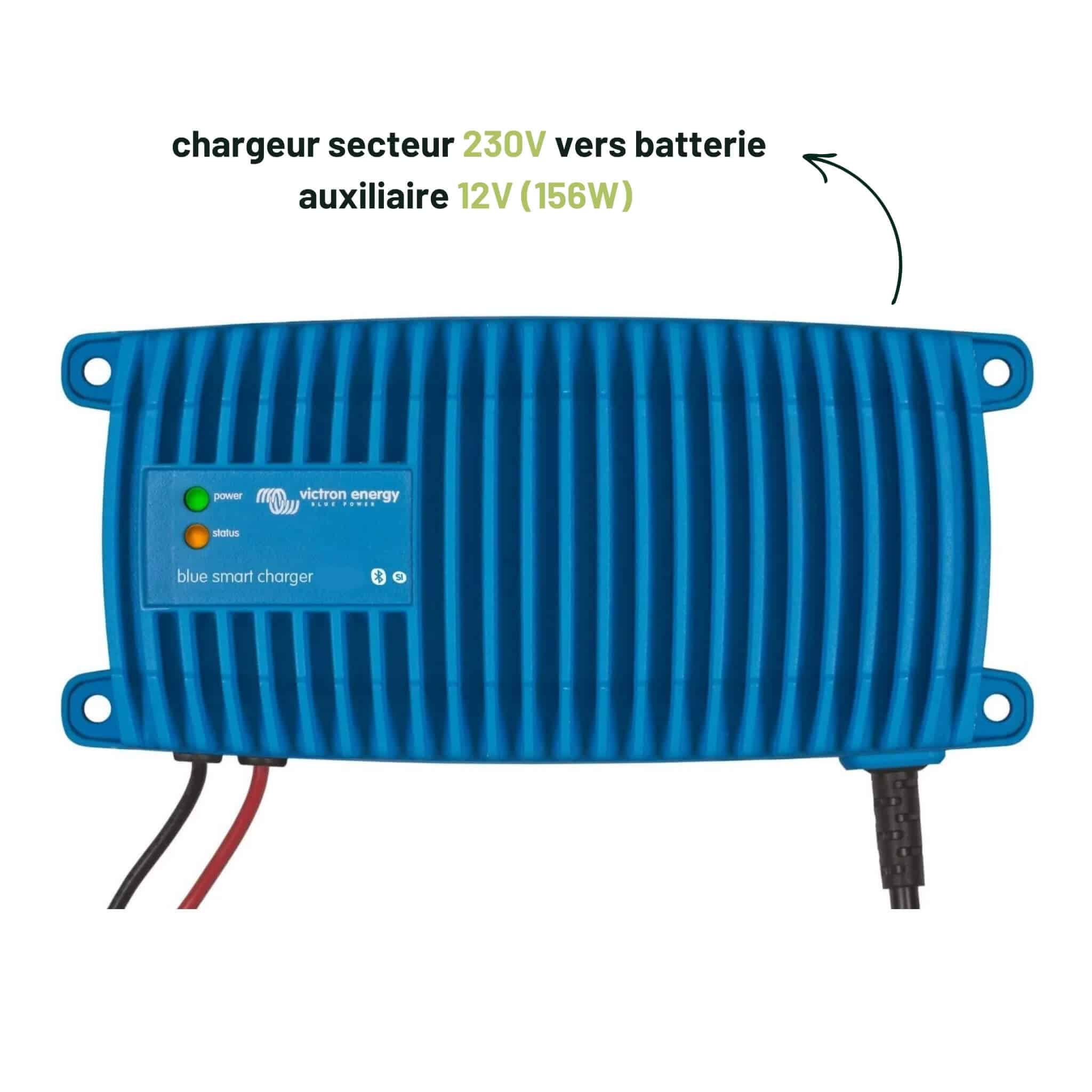 Chargeur 230V Victron Blue Smart IP67 12/13 2 Chargeur secteur vers batteries 230V Victron Blue Smart IP67 12V 13A