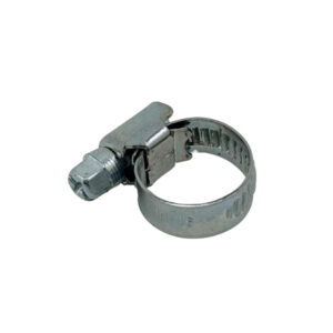 Collier à bande pleine en acier galvanisé 10 x 16 mm