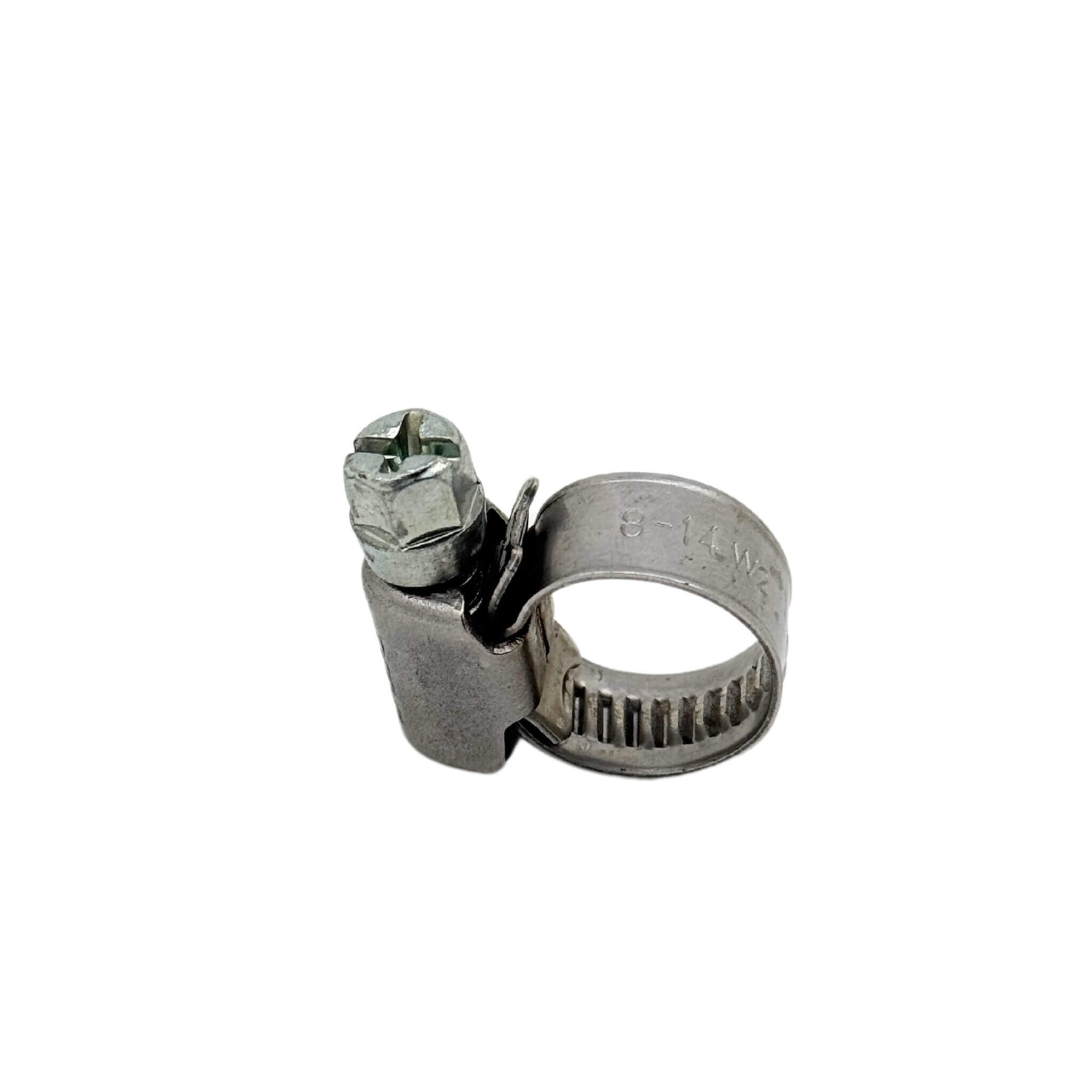 Collier à bande pleine en acier galvanisé 8 x14 mm 2 Piece collier pour serrer tuyau dans systeme d'eau en van 8x14mm