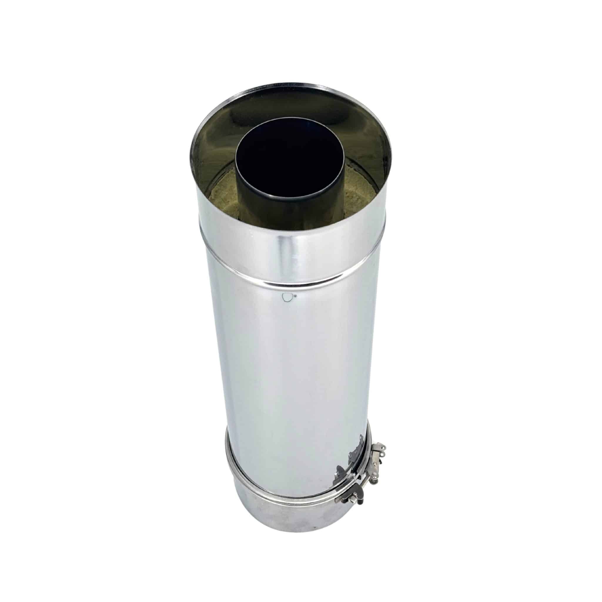 Conduit pour poêle double paroi Inox 500 mm 3 Conduit double paroi inox 500mm