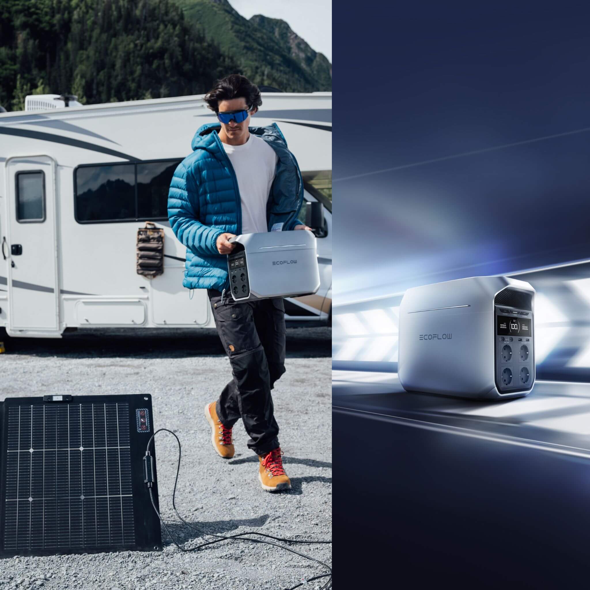 Ecoflow Delta 3 Plus 4 Delta 3 plus 1000W panneau solaire