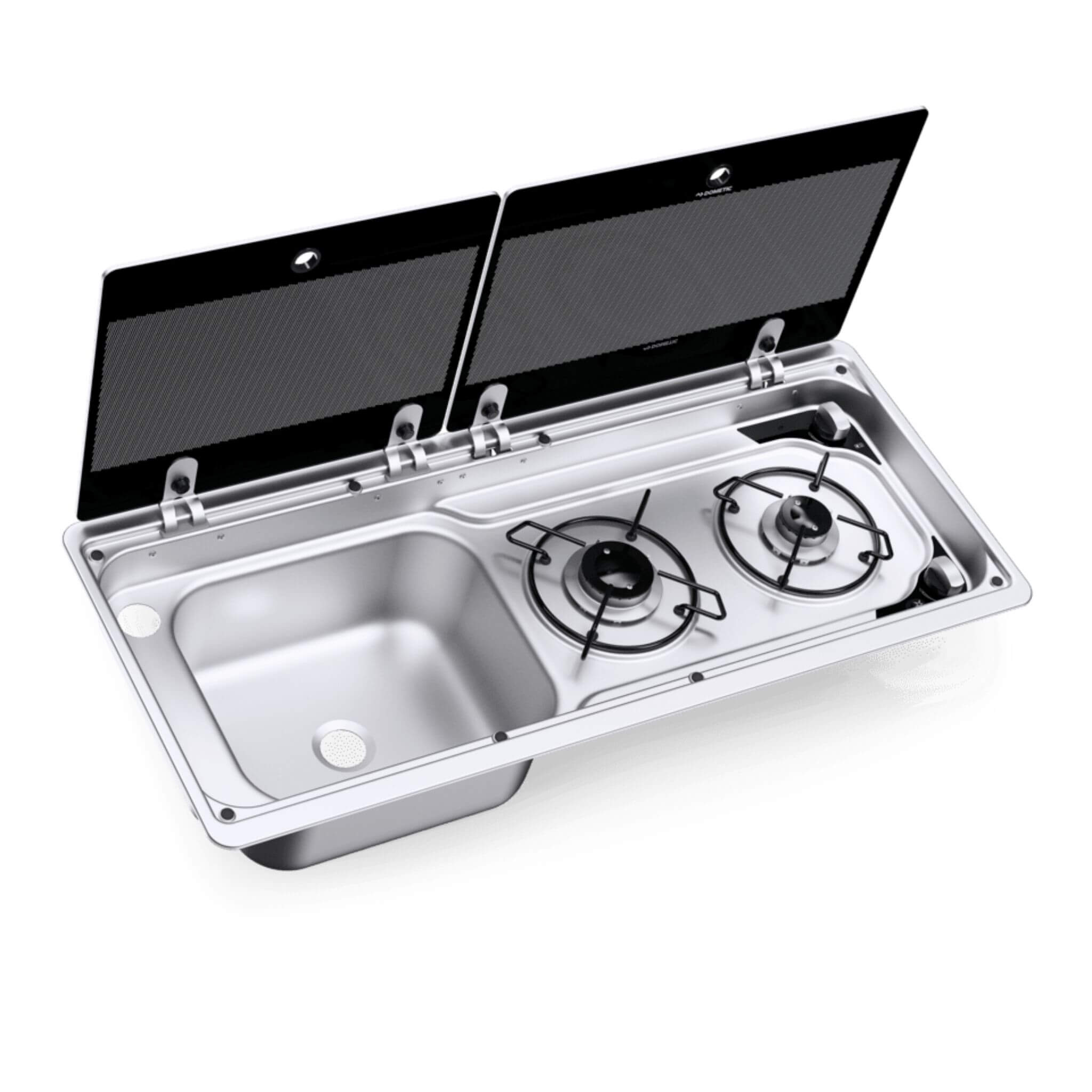 Combiné plaque de cuisson et évier Dometic MO 9722L 760 x 325 mm 1 Combiné plaque de cuisson et évier Dometic MO 9722L 760 x 325 mm