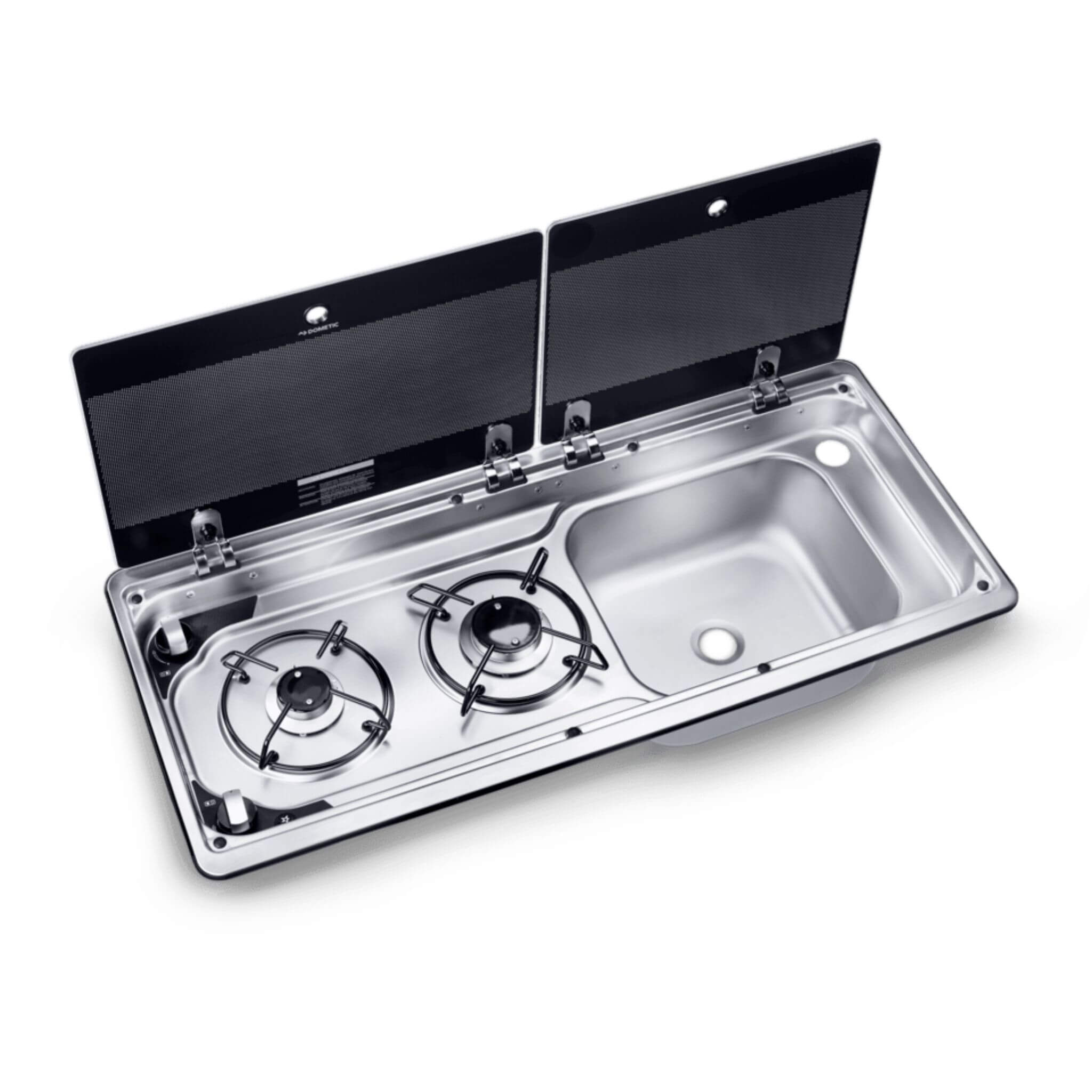 Combiné plaque de cuisson et évier Dometic MO 9722R 760 x 325 mm 1 Combiné plaque de cuisson et évier Dometic MO 9722R 760 x 325 mm
