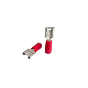 Cosse faston isolée femelle : 0.25 à 1.5mm²