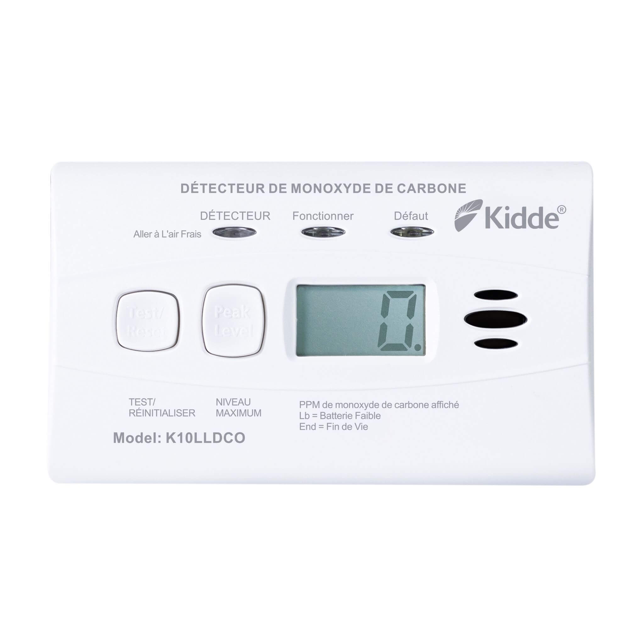Détecteur de monoxyde carbone Kidde K797 1 Détecteur de monoxyde carbone Kidde K797