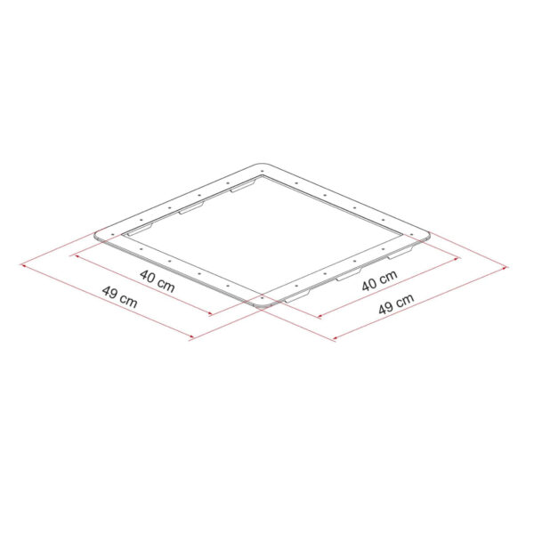 Kit Frame 40 Ducato, boxer, jumper, lanterneau, étanchéité, cadre pour lanterneau