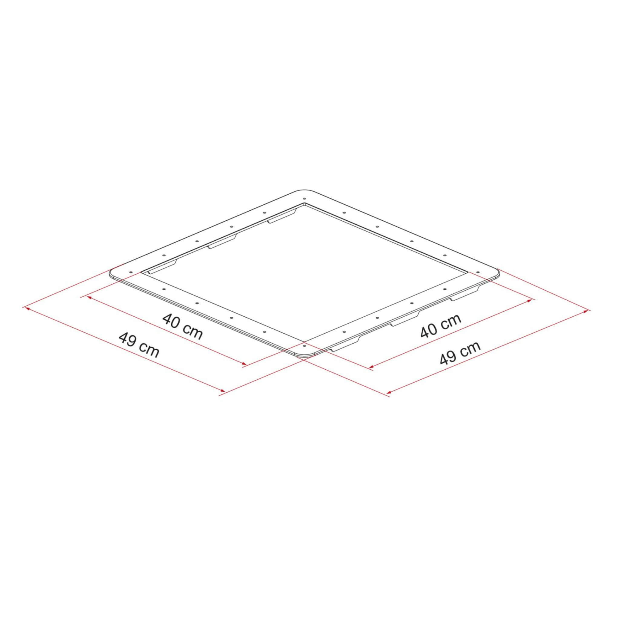 Kit Frame 40 Ducato Fiamma 2 Kit Frame 40 Ducato, boxer, jumper, lanterneau, étanchéité, cadre pour lanterneau