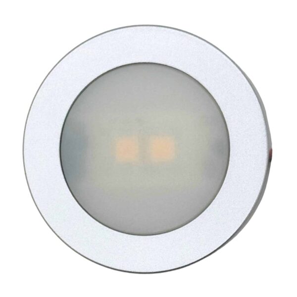 Plafonnier LED 12V + 24V rond pour fourgon