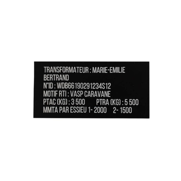 Etiquette de transformation VASP
