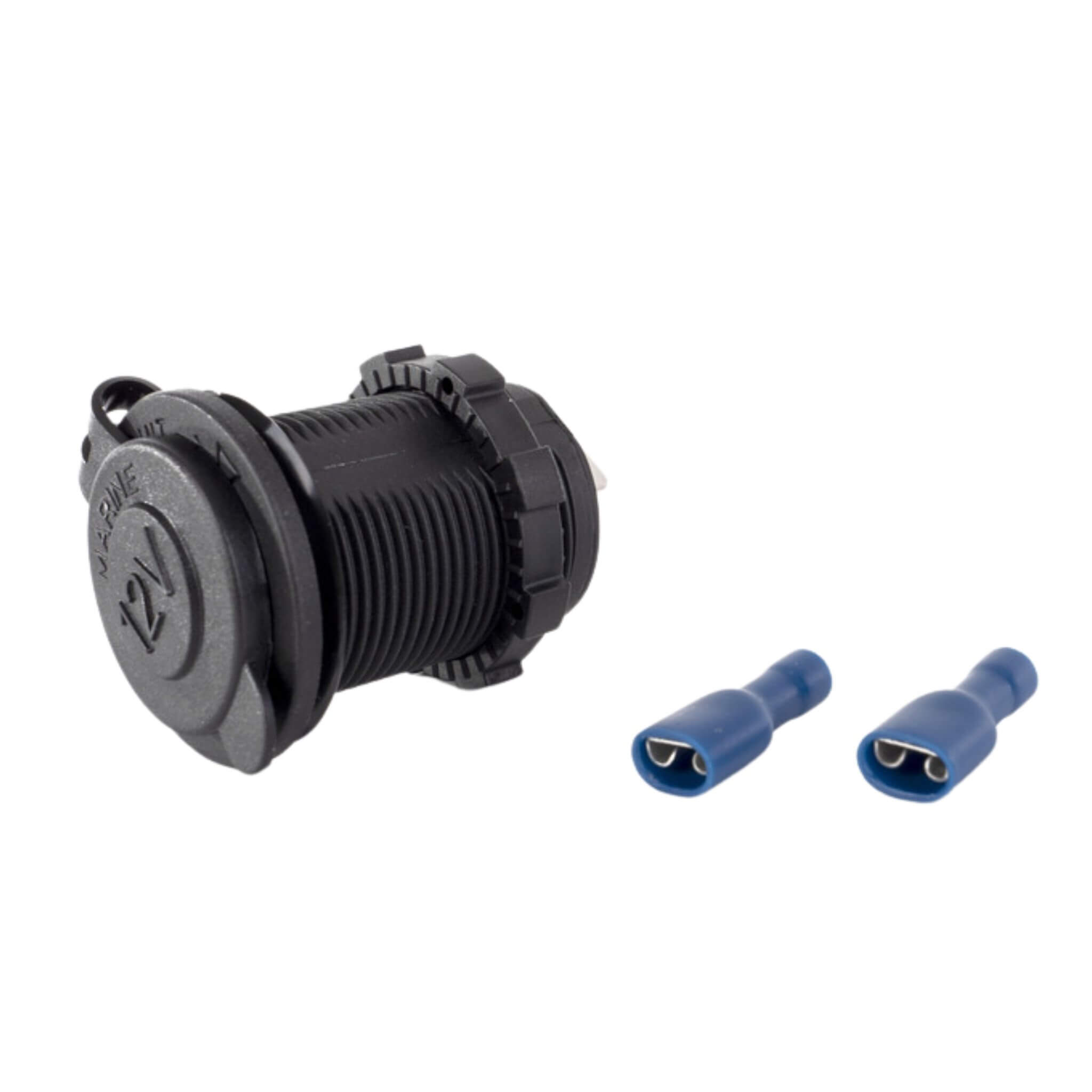 Prise allume cigare 12V 3 Prise allume-cigare + cosses bleu