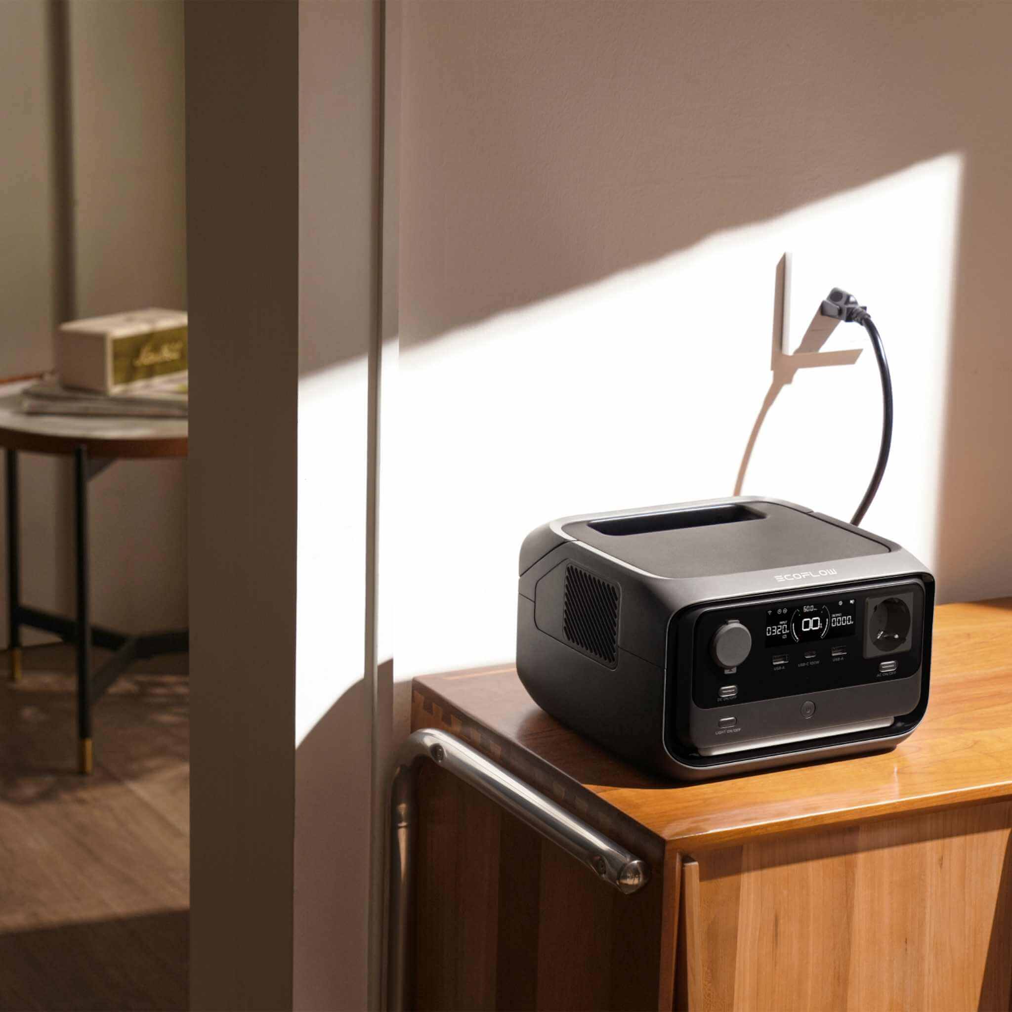 Ecoflow Batterie River 3 - 245Wh 8 River 3 Ecoflo Prise entree CA 320W