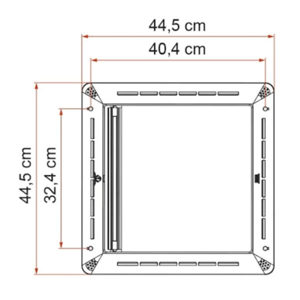 Fiamma Rollo Vent 40 Store Occultant Dimensions