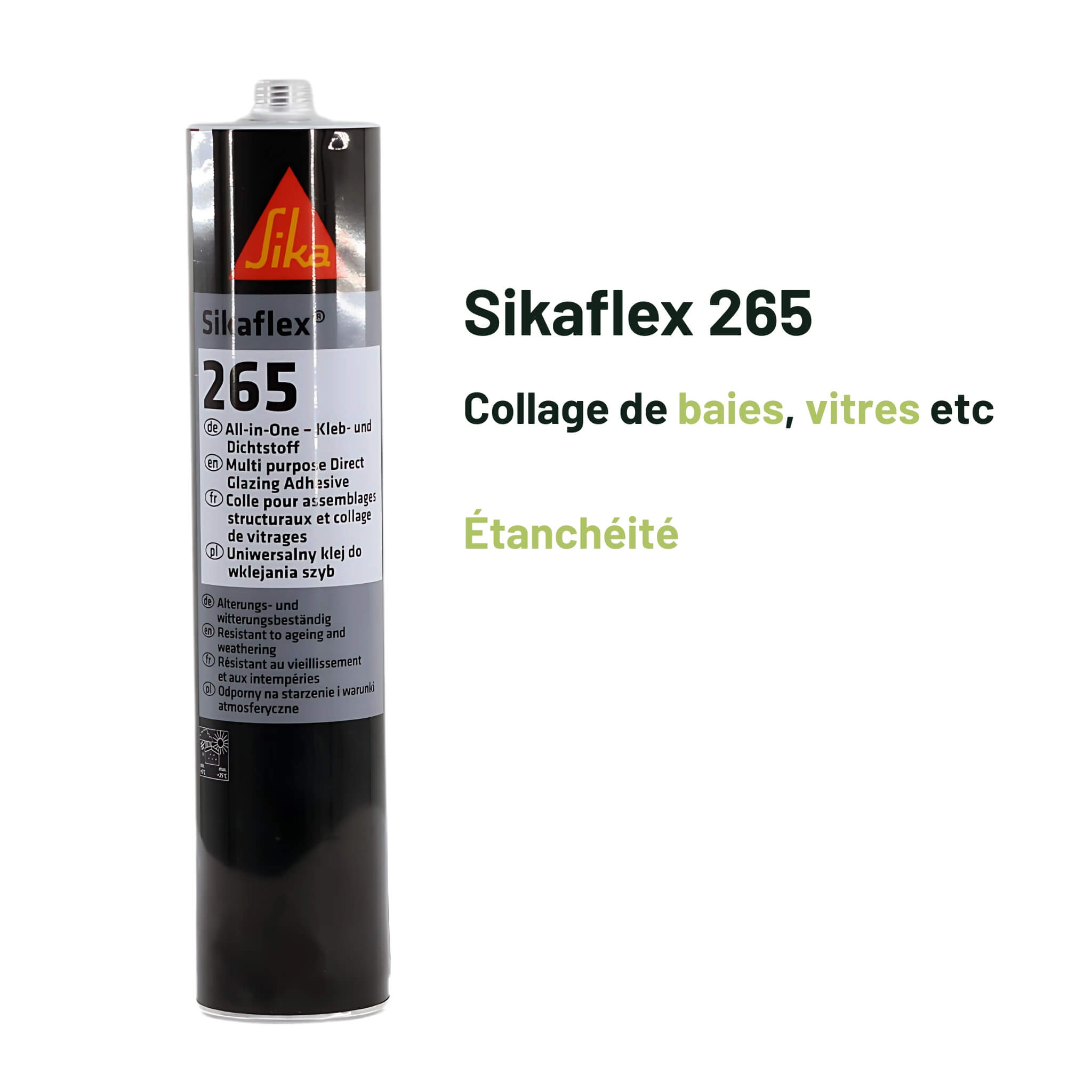 Sikaflex 265 - Baie et Fenêtre 2 mastic, colle, baies, 7611237109843