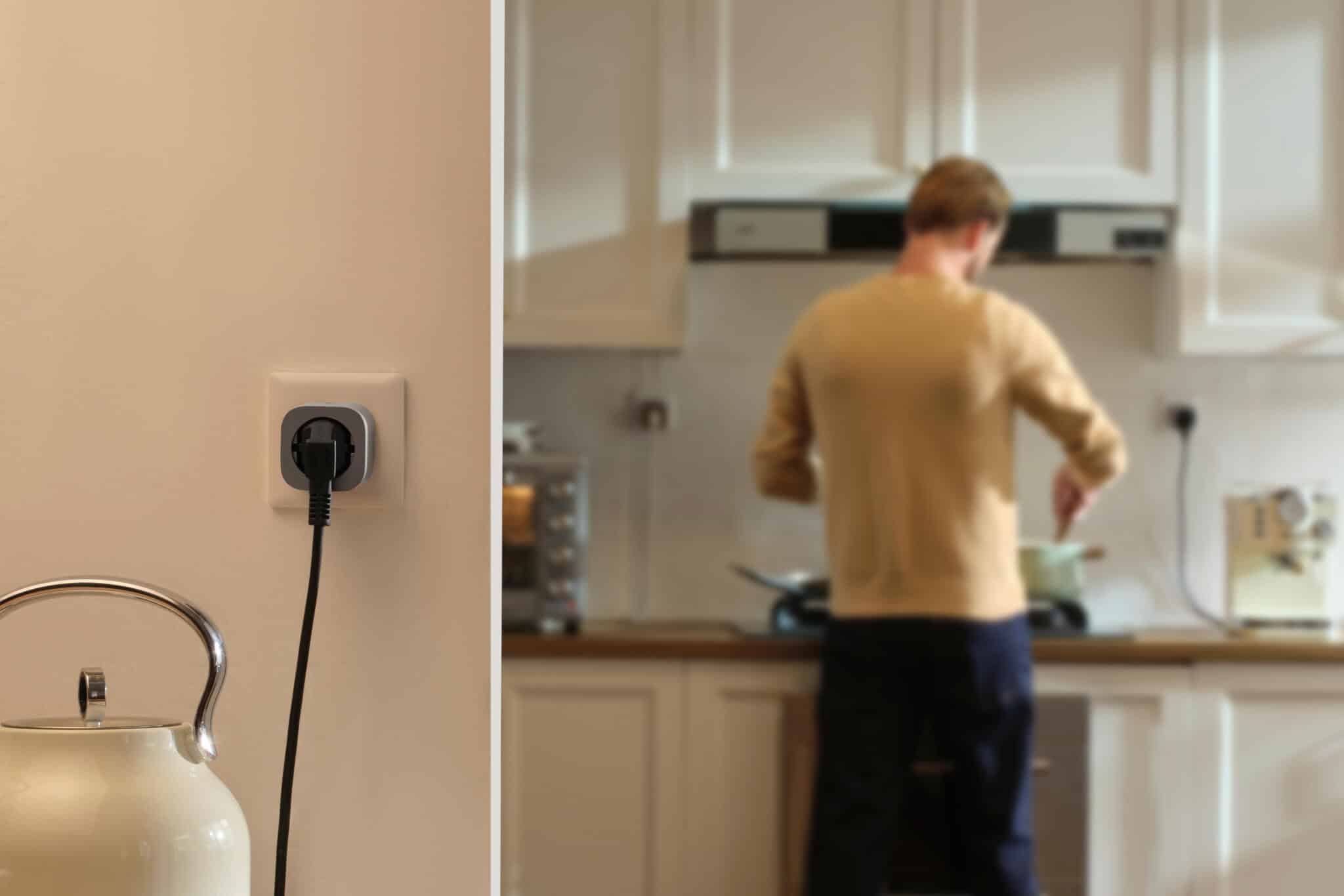 Smart Plug Ecoflow 4 Smart Plug sur prise dans maison, Ecoflow