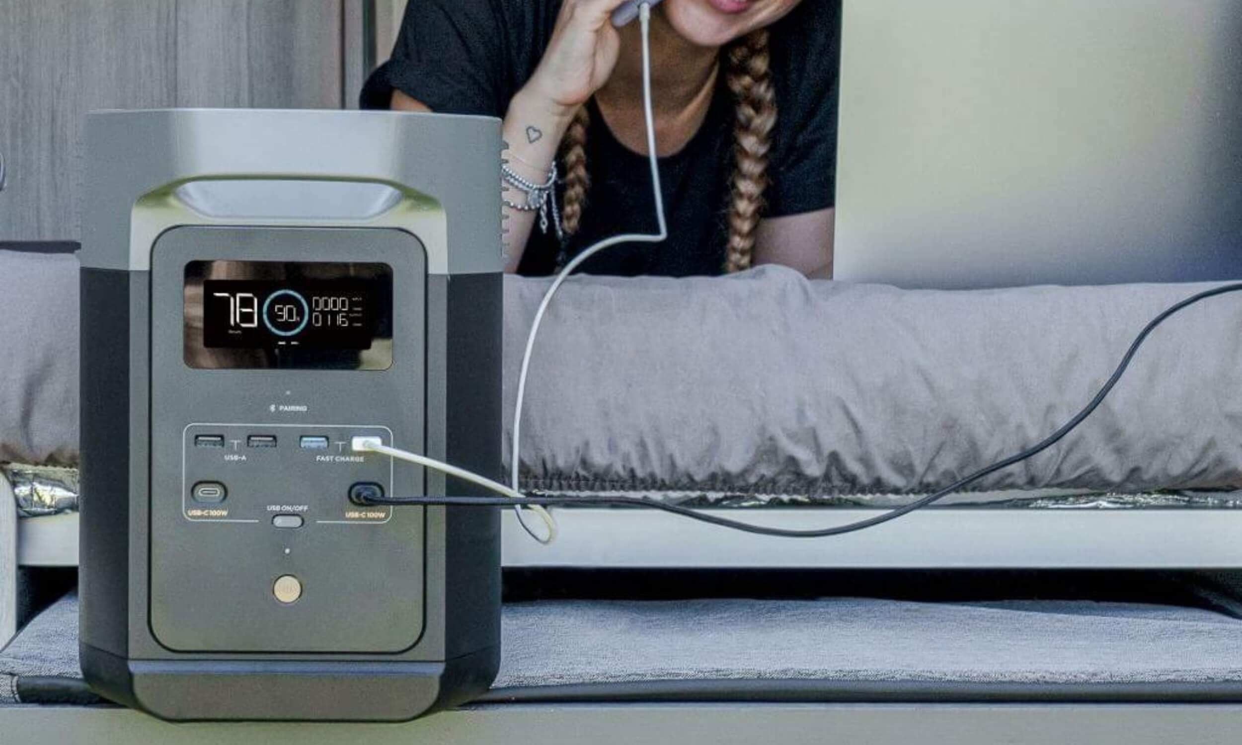 Ecoflow Delta 2 - 1024Wh 11 Ecoflow Delta 2, Alimentation van, fourgon aménagé