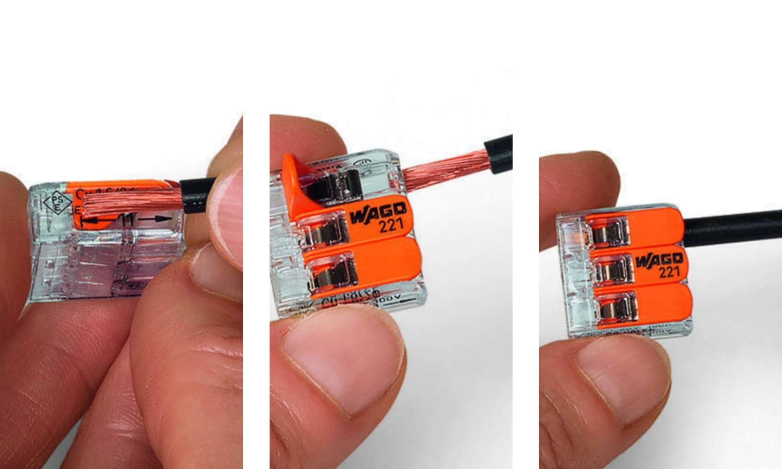 WAGO 221-415 : Lot de 5 5 11 mm à dénuder pour le WAGO 221-413