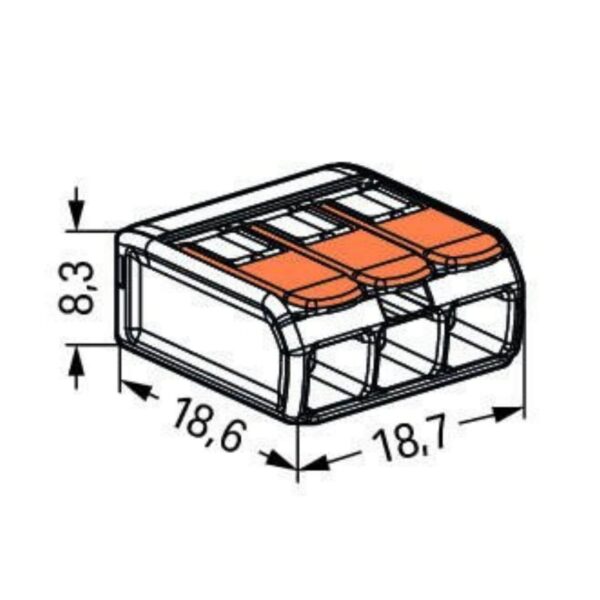 Dimensions WAGO 221-413