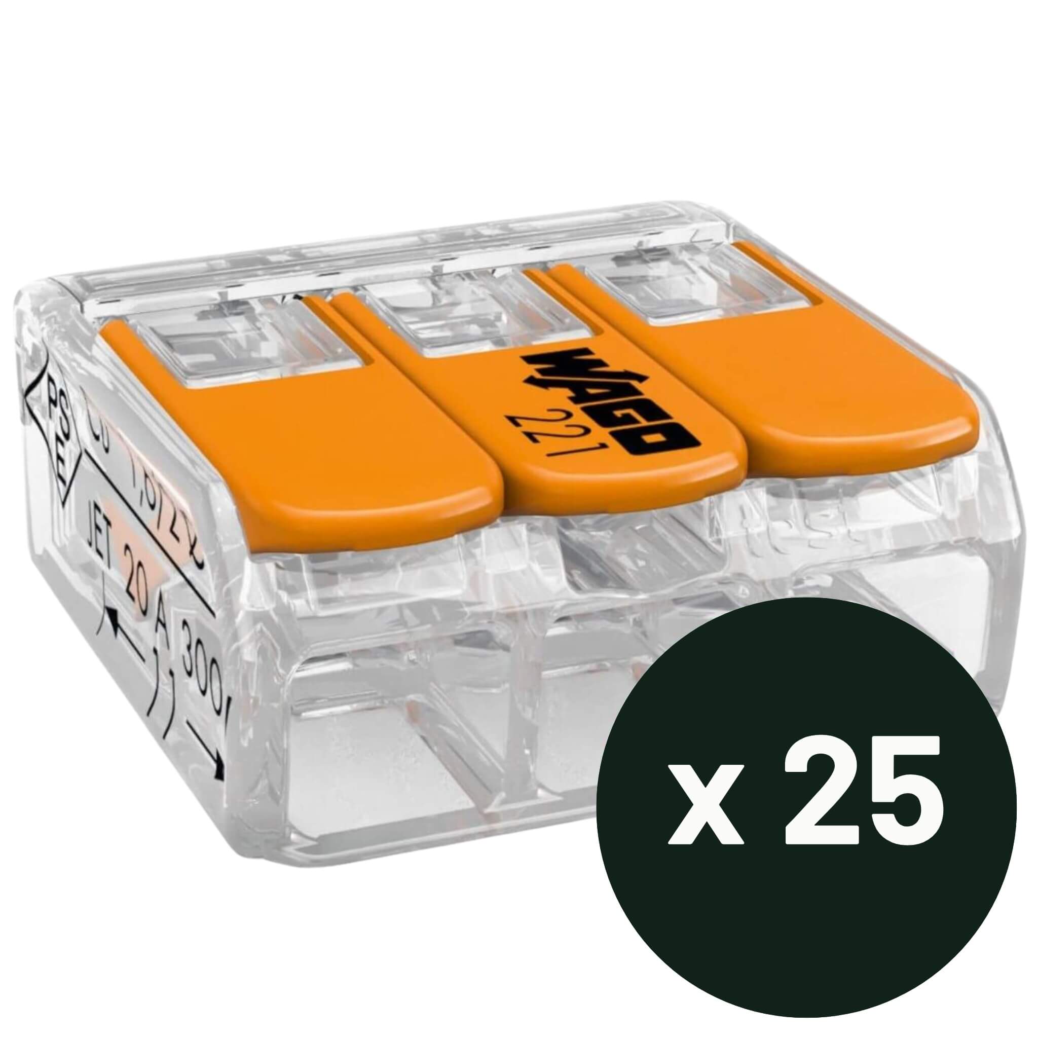 WAGO 221-413 : Lot de 25 1 WAGO 221-413 : Lot de 25
