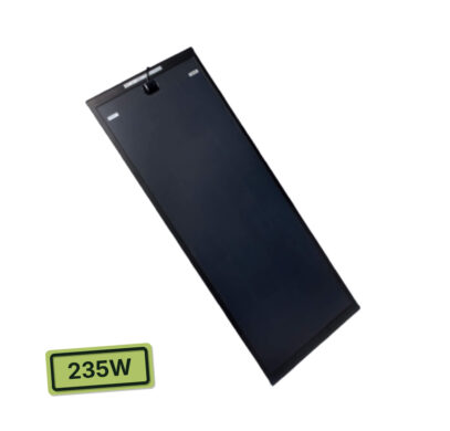 Panneau solaire Antarion Aero Black 235W avec pour van aménagé