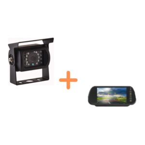 Kit caméra de recul Antarion noire avec Écran Rétroviseur HD pour van et camping-car