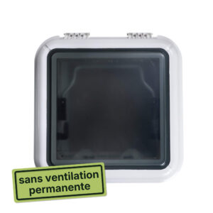 Lanterneau Antarion 40x40 blanc avec sans ventilation pour van et camping-car