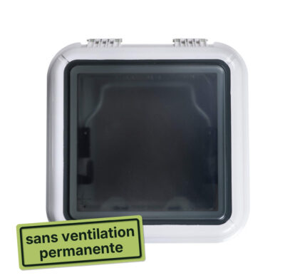 Lanterneau Antarion 40x40 blanc avec sans ventilation pour van et camping-car