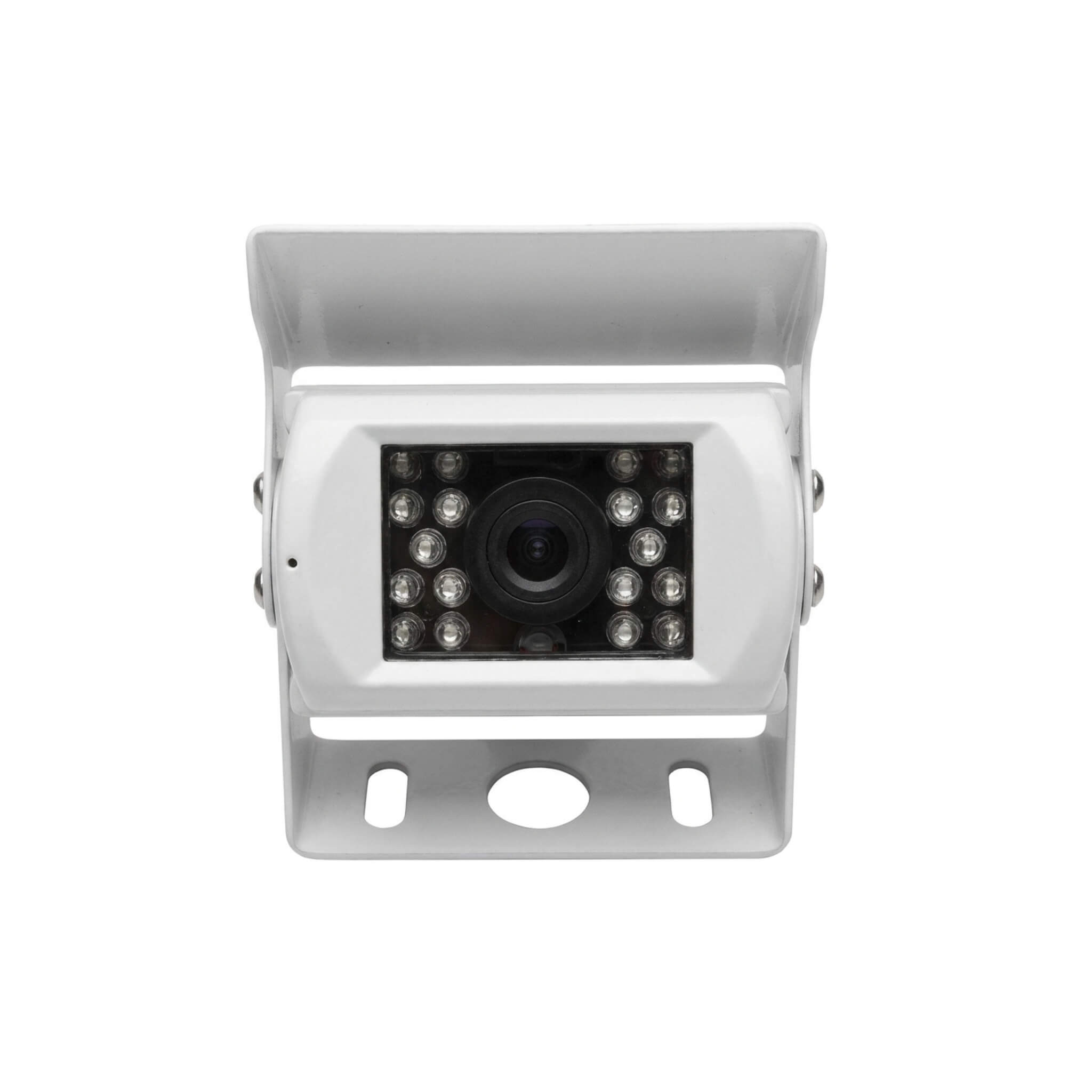 Kit Caméra de recul blanche HD + écran rétroviseur Antarion 2 Système de recul Antarion avec caméra blanche + Écran Rétroviseur HD pour fourgon aménagé