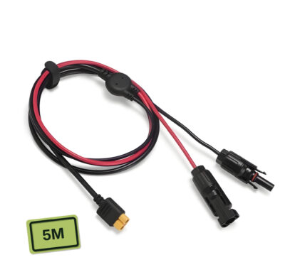 Rallonge solaire pour connecter batterie nomade et modules photovoltaïques avec le Câble XT60 vers MC4 5 mètres 4mm²