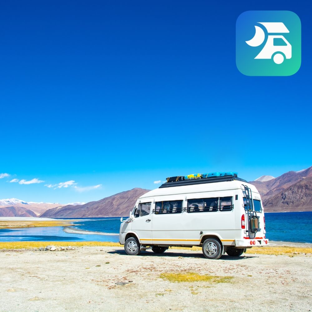 Vanlife : les applis qui accompagnent Floriane dans sa journée 5 Logo Park4Night pour trouver des lieux sympas en van