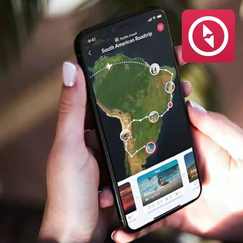 Vanlife : les applis qui accompagnent Floriane dans sa journée 10 Icône Polarsteps pour garder une trace de ses aventures