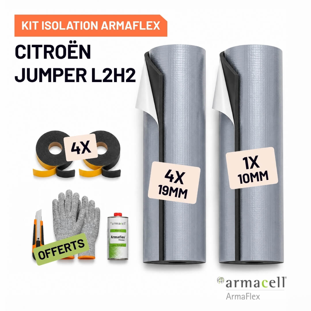 Kit Armaflex AF Citroën Jumper L2H2 - Isolation 10 mm et 19 mm 1 Pack isolation Armaflex AF Citroën jumper L2H2