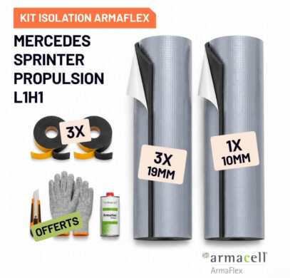 Pack isolation Armaflex AF Mercedes Sprinter Propulsion L1H1