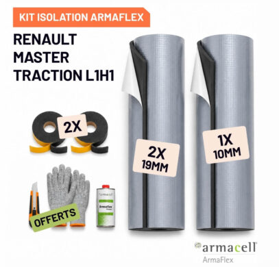Pack isolation Armaflex AF Renault Master Traction L1H1