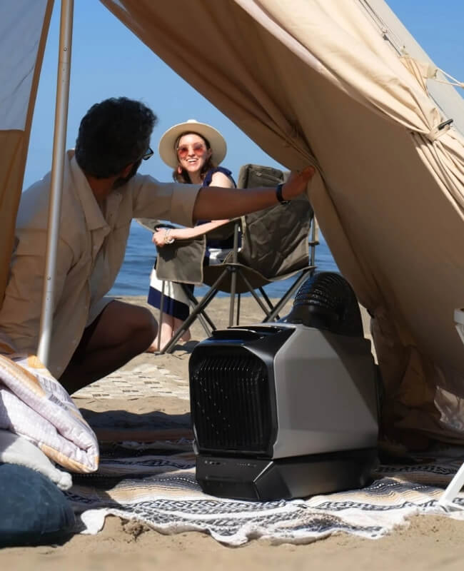 13 astuces pour avoir moins chaud dans son van durant l’été 10 astuce climatiseur portable van