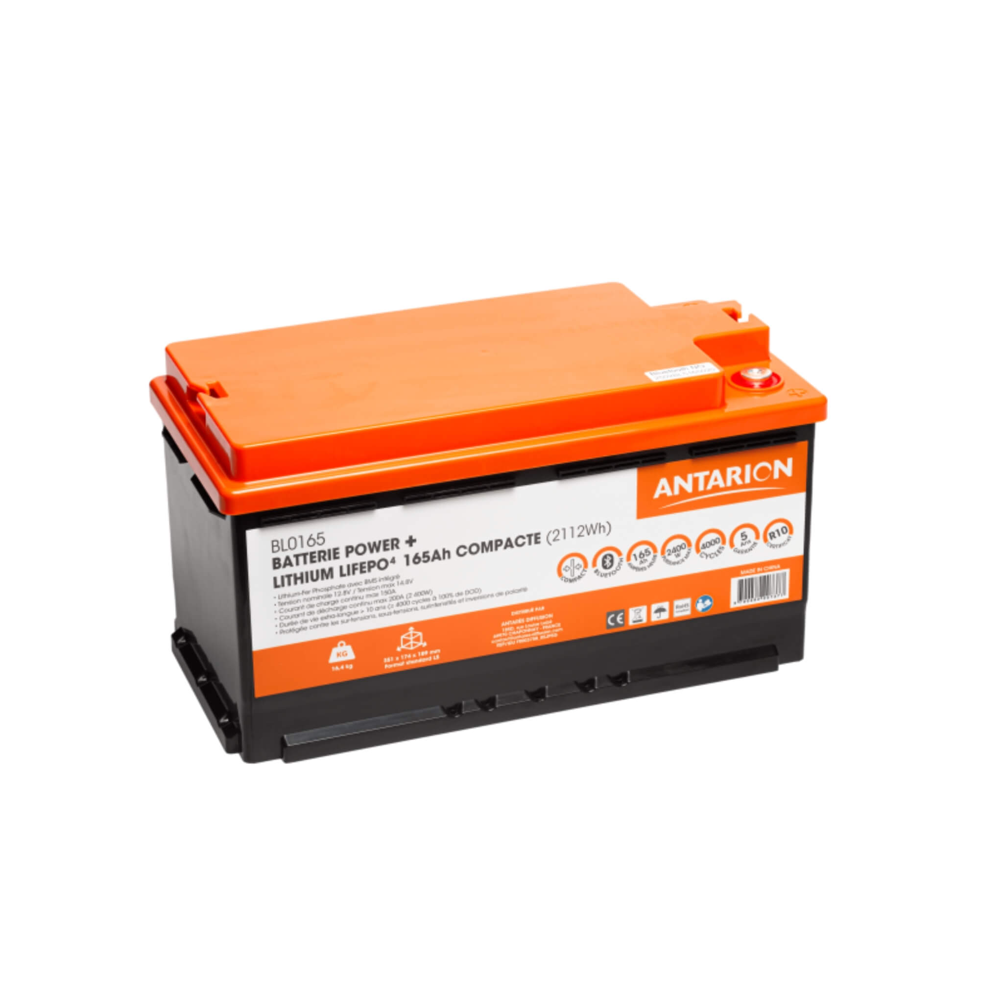 Batterie lithium 165Ah Power+ Antarion 1 Batterie lithium 165Ah Power+ Antarion