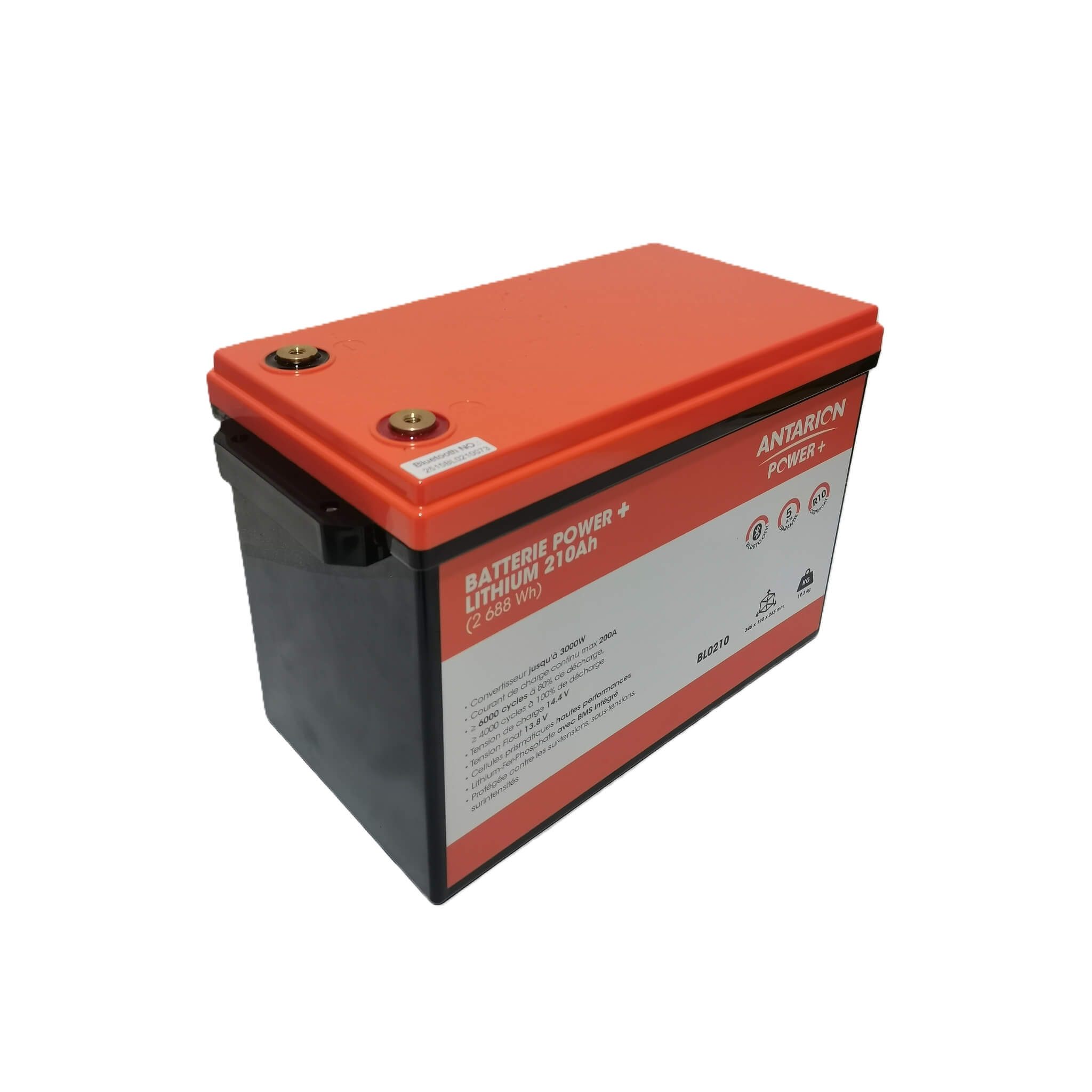 Batterie Lithium 210Ah Power+ Antarion 1 Batterie Lithium 210Ah Power+ Antarion