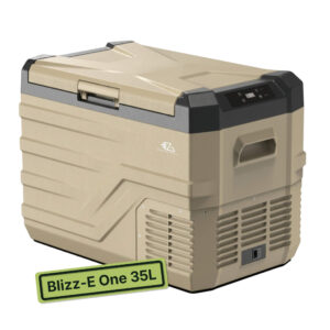 Glacière EZA Blizz E-One Beige / Noir 35 L pour van et camping-car