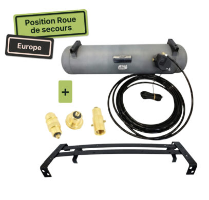 Pack Europe GPL Borel 25L sous châssis Fiat Ducato position roue de secours