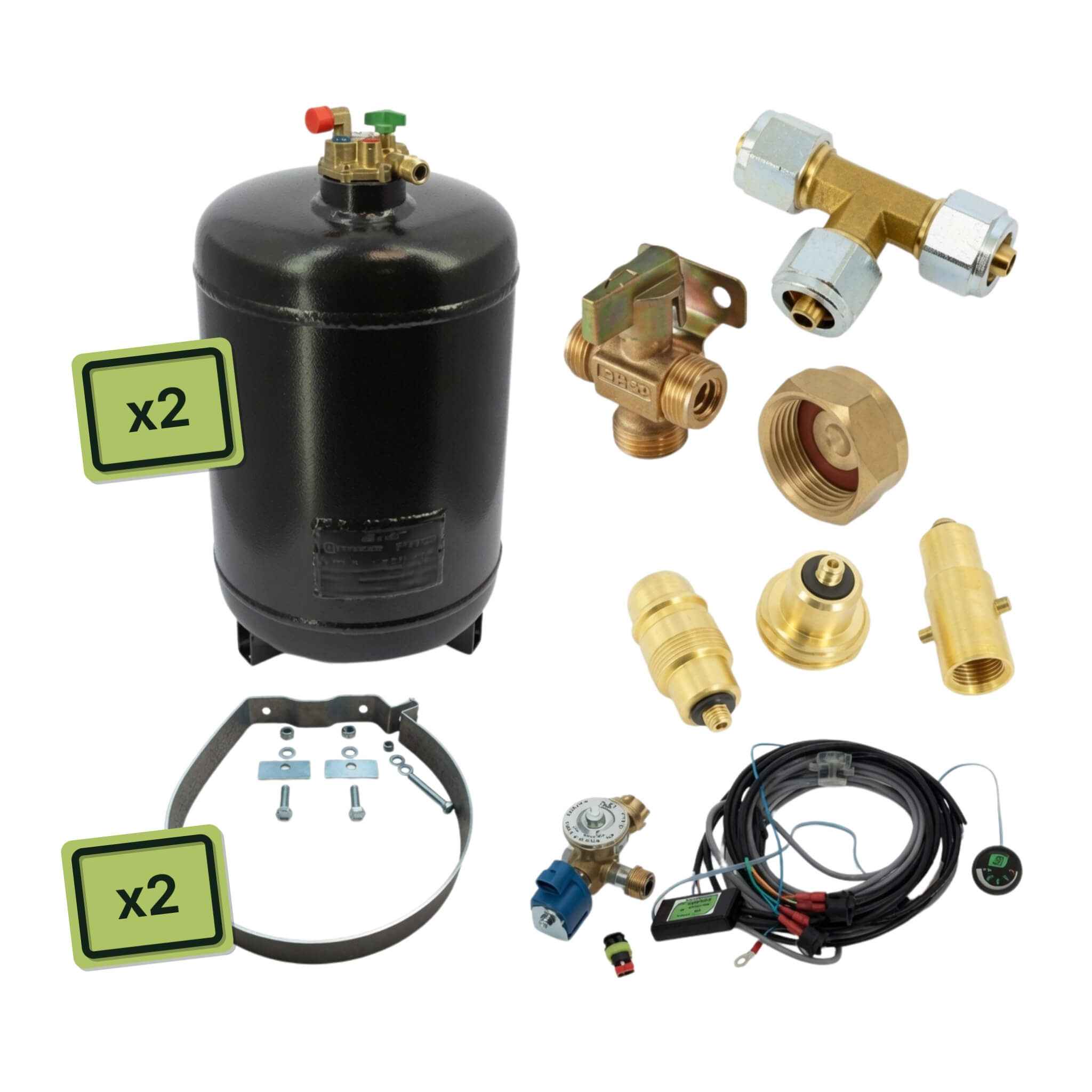 Pack Premium GPL double Homegaz 30L Borel 1 Borel Pack Premium GPL double Homegaz 30L pour installation gaz en van