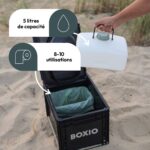 Toilettes sèches à séparation BOXIO TOILET avec bidon d’urine de 5 litres pour van aménagé