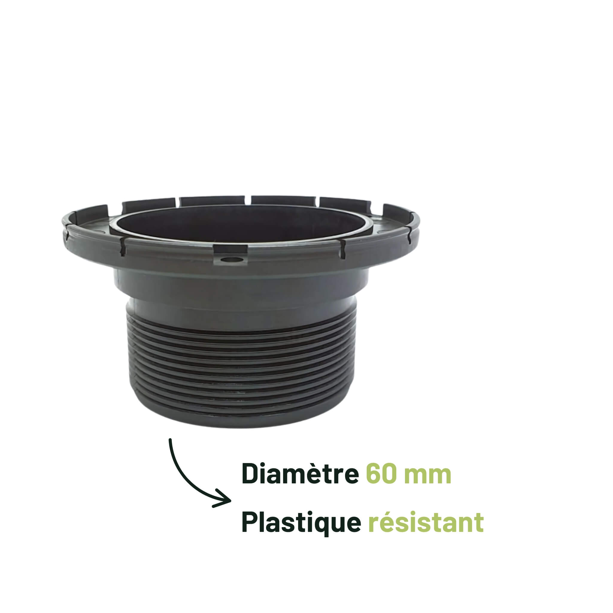 Bride P4931 Autoterm Ø60 mm 2 Bride autoterm chauffage plastique résistant