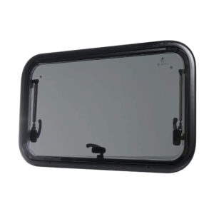 Baie projetable C-Swing 500 x 300 mm avec double vitrage pour aménagement de fourgon