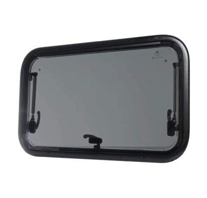 Baie projetable C-Swing 600 x 450 mm avec double vitrage pour aménagement de fourgon