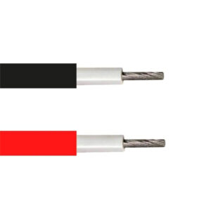 Cable solaire 6mm² Rouge et Noir par 5 mètres