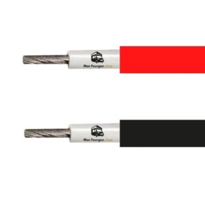 Câbles solaires rouge et noir 4 mm²  2 x 5m